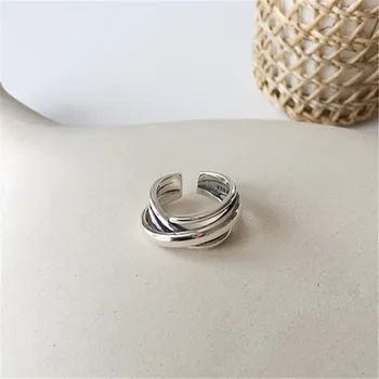 XIYANIKE 925 Sterling Silver Korean Personality Simple Geometric Ring Adjustable Multi-layer Irregular Smooth Jewelry Accessorie
XIYANIKE 925 Sterling Silver Korean Personality Simple Geometric Ring Adjustable Multi-layer Irregular Smooth Jewelry Accessorie