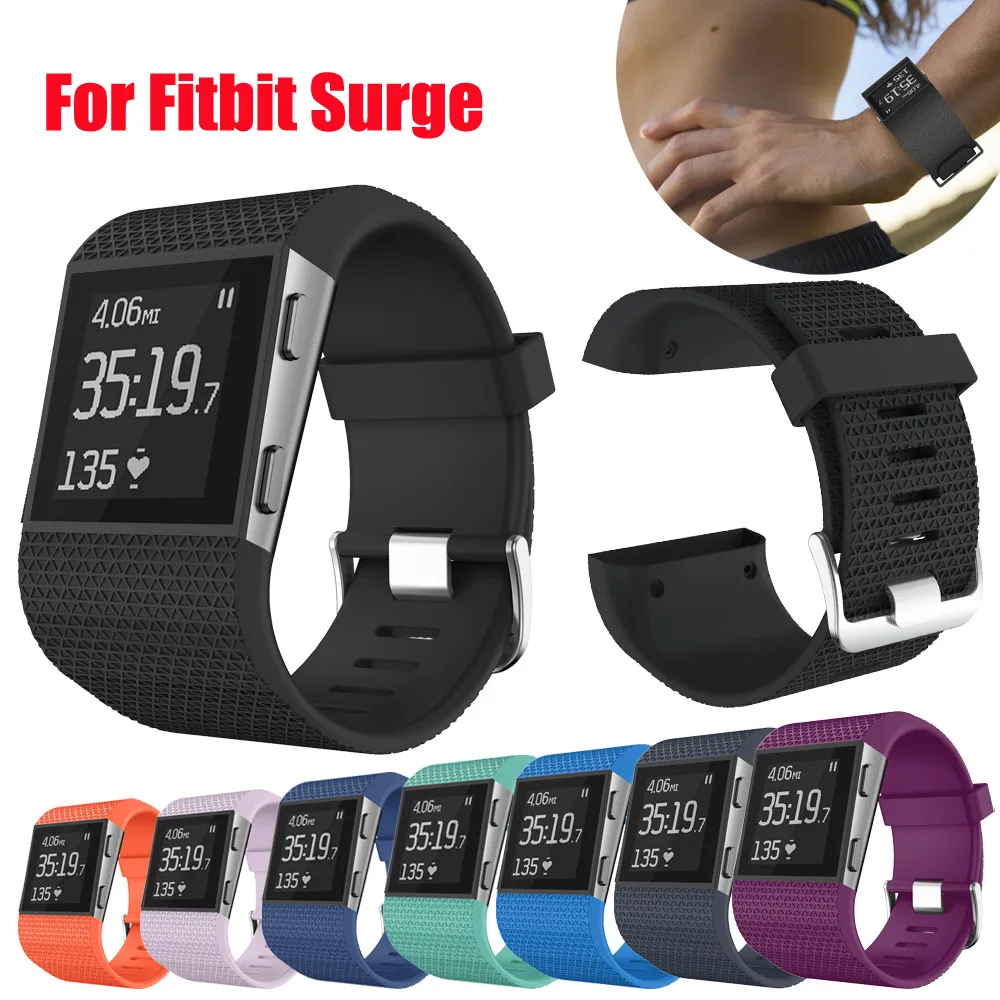 15pcs Hot Sale Sport Silicone Strap For Fitbit Surge smart watch band Replacement for fitbit surge Fitness Watch Accessories
15pcs Hot Sale Sport Silicone Strap For Fitbit Surge smart watch band Replacement for fitbit surge Fitness Watch Accessories