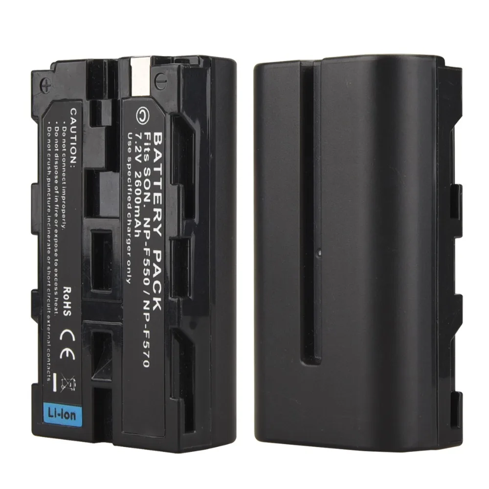 1pc 2600mAh NP-F550 NP-F570 Digital Camera Battery For Sony CCD-SC55 CCD-TRV81 DCR-TRV210 NP-F550 NP-F570 Rechargeable Battery
1pc 2600mAh NP-F550 NP-F570 Digital Camera Battery For Sony CCD-SC55 CCD-TRV81 DCR-TRV210 NP-F550 NP-F570 Rechargeable Battery