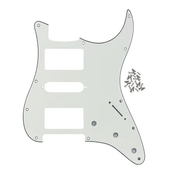 NEW HSH Electric Guitar Pickguard Scratch Plate Ivory 3Ply PVC & Screws for Guitar Parts
NEW HSH Electric Guitar Pickguard Scratch Plate Ivory 3Ply PVC & Screws for Guitar Parts