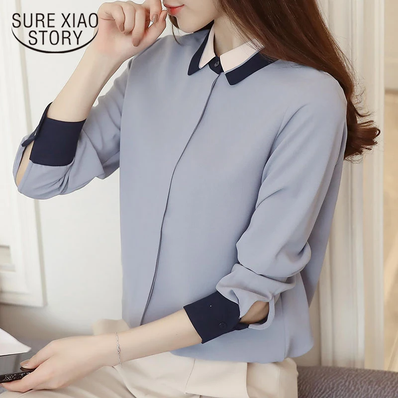 2018 new spring chiffon female blouses women tops fashion casual long sleeved blouses elegant slim full women shirts D471 30
2018 new spring chiffon female blouses women tops fashion casual long sleeved blouses elegant slim full women shirts D471 30