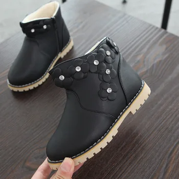 Fashion Baby Girls Snow Boots New 2018 Winter Keep Warm Thick Kids Martin Boots Floret Decorate Children Cotton Shoes Bj17116
Fashion Baby Girls Snow Boots New 2018 Winter Keep Warm Thick Kids Martin Boots Floret Decorate Children Cotton Shoes Bj17116