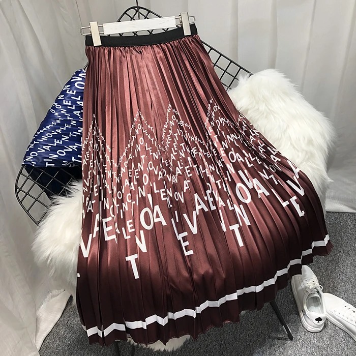 2019 Spring New-Coming European Cartoon Pattern High Elasticity Pleated skirt High Street Style A-line Mid-Calf Skirts
2019 Spring New-Coming European Cartoon Pattern High Elasticity Pleated skirt High Street Style A-line Mid-Calf Skirts