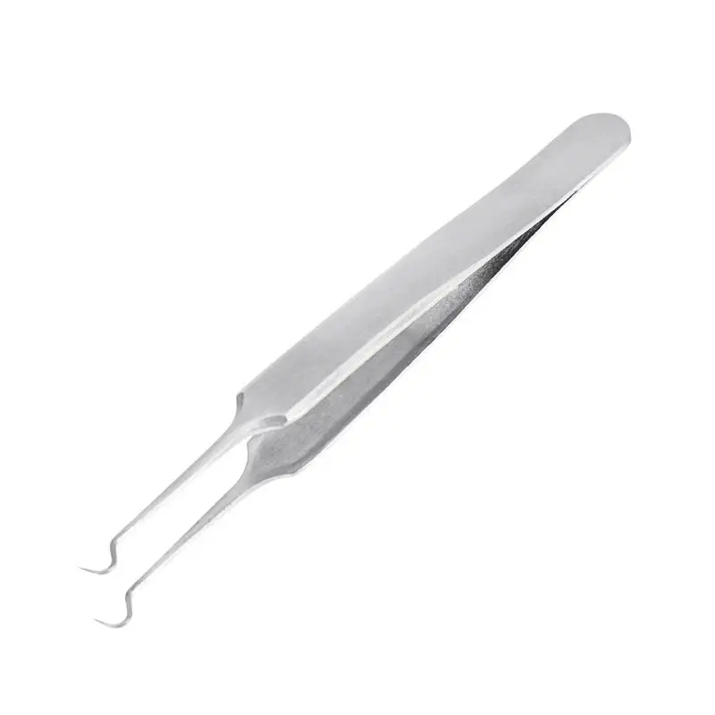 11.5cm Blackhead Extractor Tweezer Stainless Steel Pimple Remover Clips Curved Needle Tool (Hook)
11.5cm Blackhead Extractor Tweezer Stainless Steel Pimple Remover Clips Curved Needle Tool (Hook)