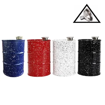 New Design Bpa-Free 25oz/730ml Stainless Steel Water Bottle vodka Flagon Drums Whisky Bottle Alcohol Funnel Liquor Hip Flasks
New Design Bpa-Free 25oz/730ml Stainless Steel Water Bottle vodka Flagon Drums Whisky Bottle Alcohol Funnel Liquor Hip Flasks
