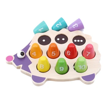 Baby Early Educational Wooden Math Toy Cartoon Colorful Hedgehog Matching Figures Baby Birthday Gift 
Baby Early Educational Wooden Math Toy Cartoon Colorful Hedgehog Matching Figures Baby Birthday Gift
