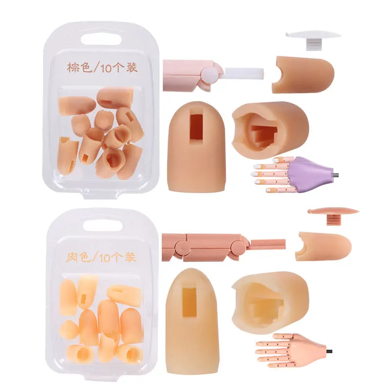 nail art practice hand silicone finger cover fake hand replacement finger parts 10 pcs
nail art practice hand silicone finger cover fake hand replacement finger parts 10 pcs