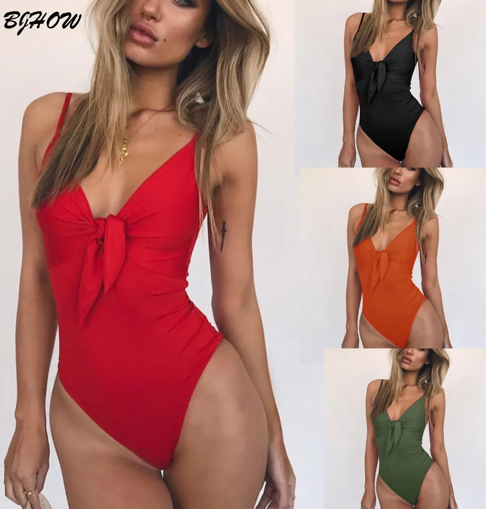 Women Waist Slimming Monokini V Neck One Piece Swimsuit 2018 Sexy Solid Biquini Padded Tied Bowknot Bathing Suit Maillot De Bain
Women Waist Slimming Monokini V Neck One Piece Swimsuit 2018 Sexy Solid Biquini Padded Tied Bowknot Bathing Suit Maillot De Bain