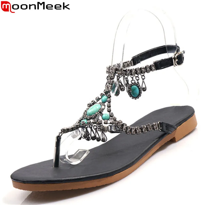 MoonMeek 2019 new summer sandals women buckle Bohemia ladies shoes crystal dress prom shoes Flip flops women sandals plus size
MoonMeek 2019 new summer sandals women buckle Bohemia ladies shoes crystal dress prom shoes Flip flops women sandals plus size