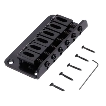 Metal Guitar Bridge Hardtail For Electric Guitar 6 String Black With Screws Instrumento Violao Capo Guitar Parts
Metal Guitar Bridge Hardtail For Electric Guitar 6 String Black With Screws Instrumento Violao Capo Guitar Parts