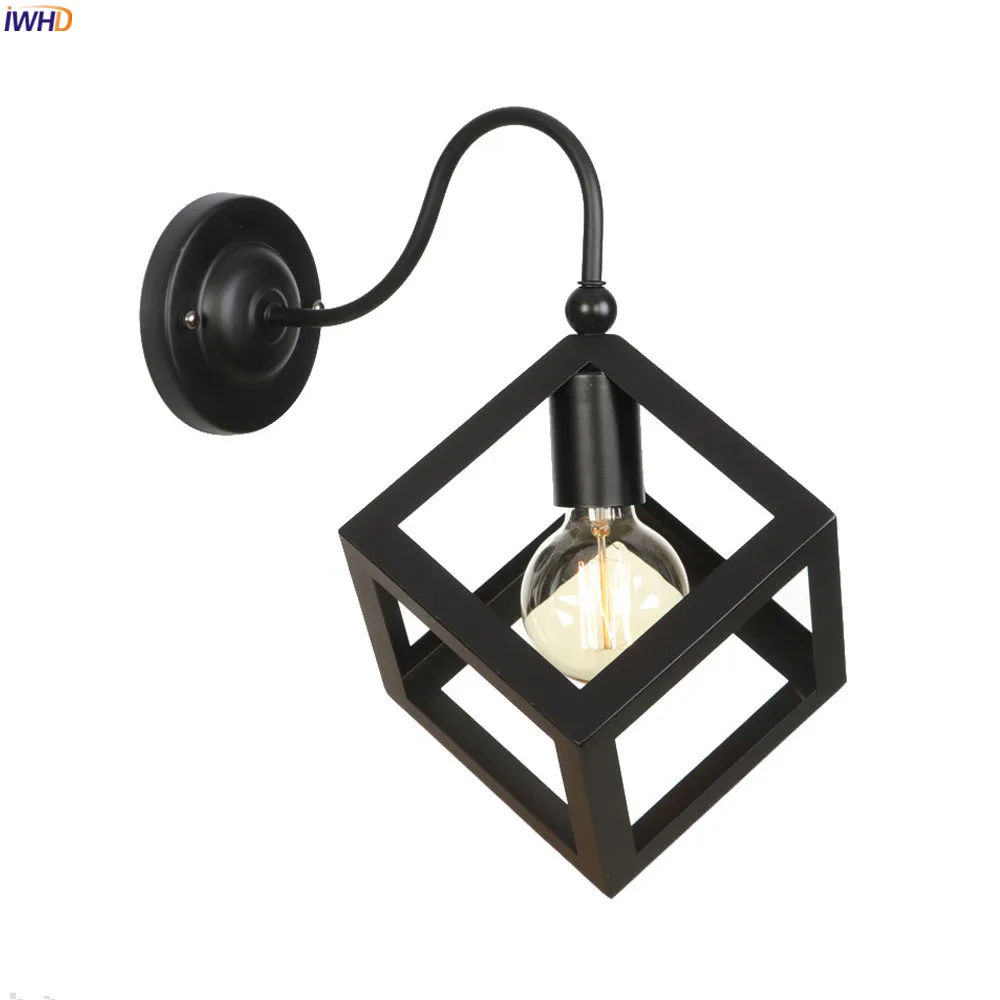 IWHD RH Edison LED Wall Light Fixtures Black Iron Metal Vintage Loft Industrial Wall Lamp Sconce Lighting Wandlamp Lampara Pared
IWHD RH Edison LED Wall Light Fixtures Black Iron Metal Vintage Loft Industrial Wall Lamp Sconce Lighting Wandlamp Lampara Pared