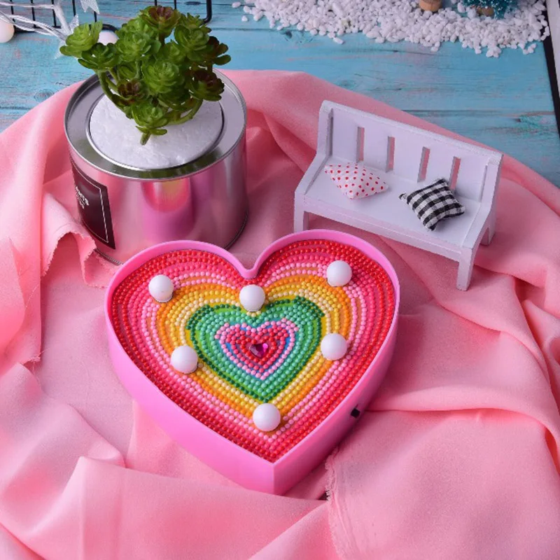 5d Diy Led Crystal Diamond Painting Mandala Heart Shape Colorful night light Round Drill bedside decoration Embroidery Carton
5d Diy Led Crystal Diamond Painting Mandala Heart Shape Colorful night light Round Drill bedside decoration Embroidery Carton