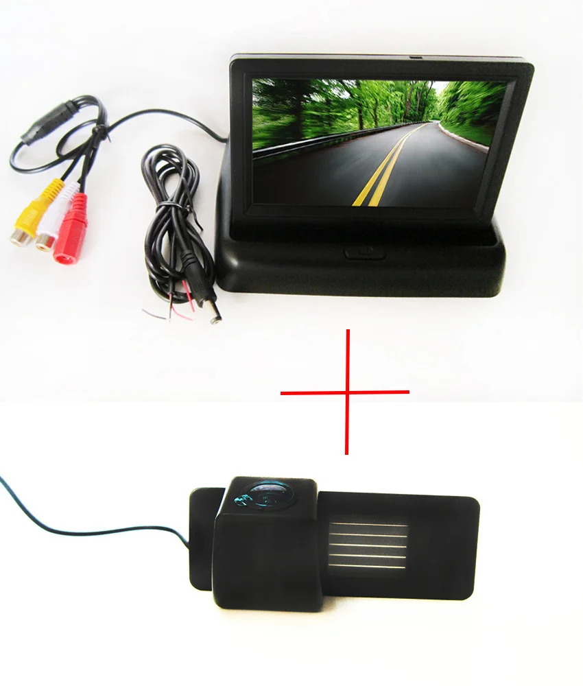 Color CCD Car Rear View Camera for Chevrolet Aveo Trailblazer Opel Mokka Cadillas SRX CTS with 4.3 Inch foldable LCD TFT Monitor |