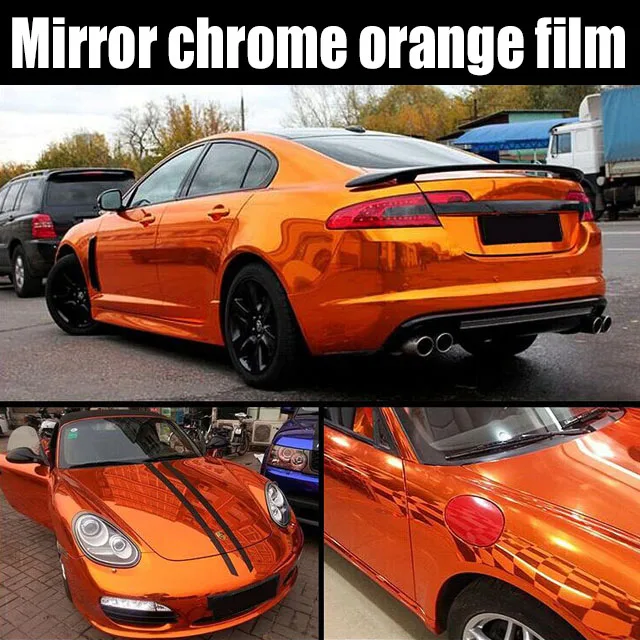 high stretchable Orange Chrome Mirror Vinyl Wrap Film Sticker Sheet emblem Car Bike Motor Body Cover
high stretchable Orange Chrome Mirror Vinyl Wrap Film Sticker Sheet emblem Car Bike Motor Body Cover