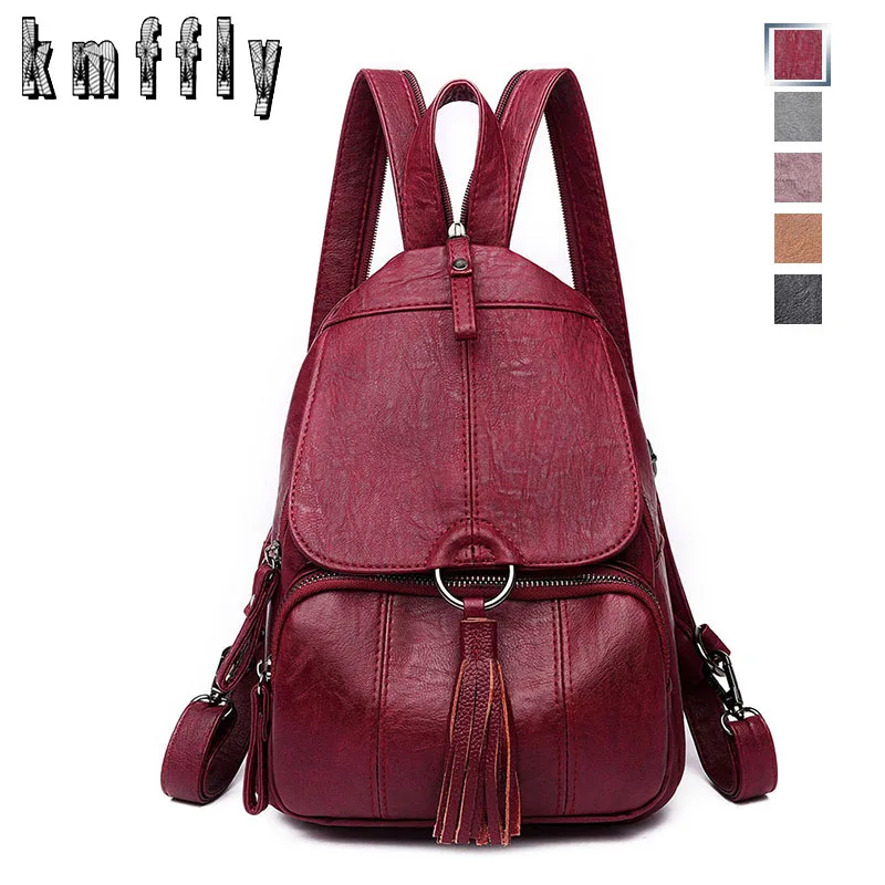 2019 Brand Women Leather Backpacks Female Tassel Shoulder Bag Sac A Dos Ladies Bagpack School Bags For Girls Travel Back Pack
2019 Brand Women Leather Backpacks Female Tassel Shoulder Bag Sac A Dos Ladies Bagpack School Bags For Girls Travel Back Pack