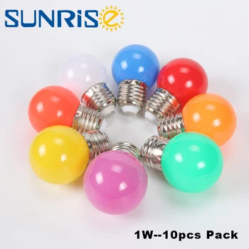 LED Bulbs 10PCS Colorful Festival Home Decoration Bombillas E27 1W 220V SMD2835 Lamparas Light Bulb Flashlight LED
LED Bulbs 10PCS Colorful Festival Home Decoration Bombillas E27 1W 220V SMD2835 Lamparas Light Bulb Flashlight LED