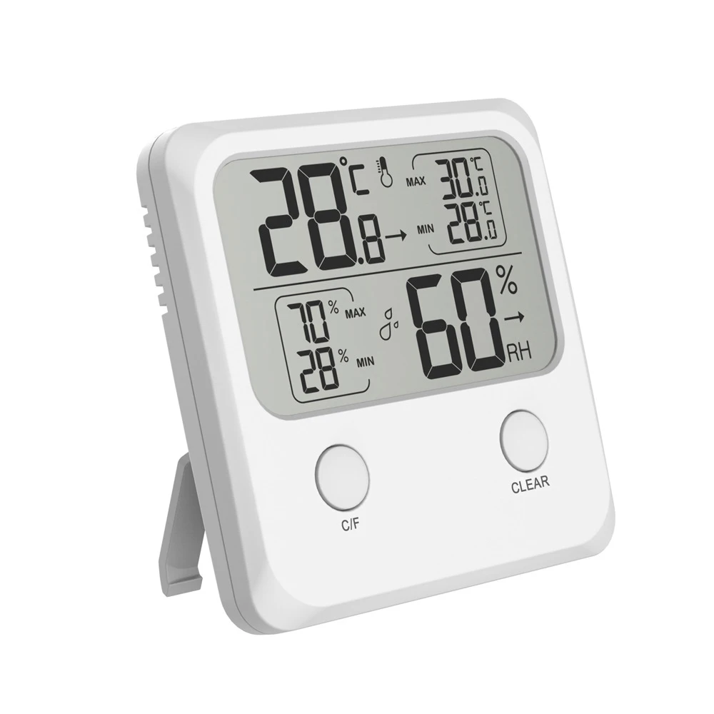 Magnetic hangable vertical temperature and humidity trend meter maximum and minimum temperature and humidity meter
Magnetic hangable vertical temperature and humidity trend meter maximum and minimum temperature and humidity meter