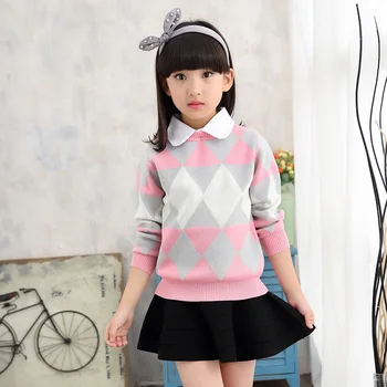 2019 Children's sweater Winter New Children Clothing Round collar Removable collar Girls Kids sweater Girls Warm sweater
2019 Children's sweater Winter New Children Clothing Round collar Removable collar Girls Kids sweater Girls Warm sweater