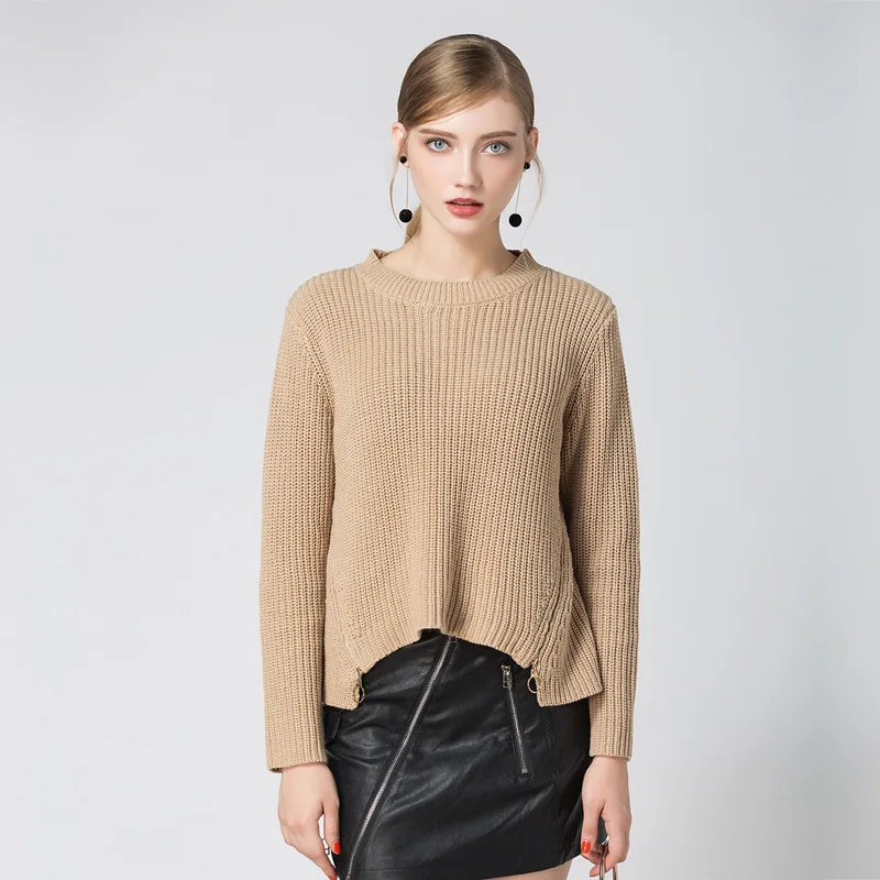 2019 New Women Fashion Cotton Sweater Casual Long Sleeve O-Neck Lrregular Knitted Dress Autumn Elegant Clothes Women's Sweaters
2019 New Women Fashion Cotton Sweater Casual Long Sleeve O-Neck Lrregular Knitted Dress Autumn Elegant Clothes Women's Sweaters
