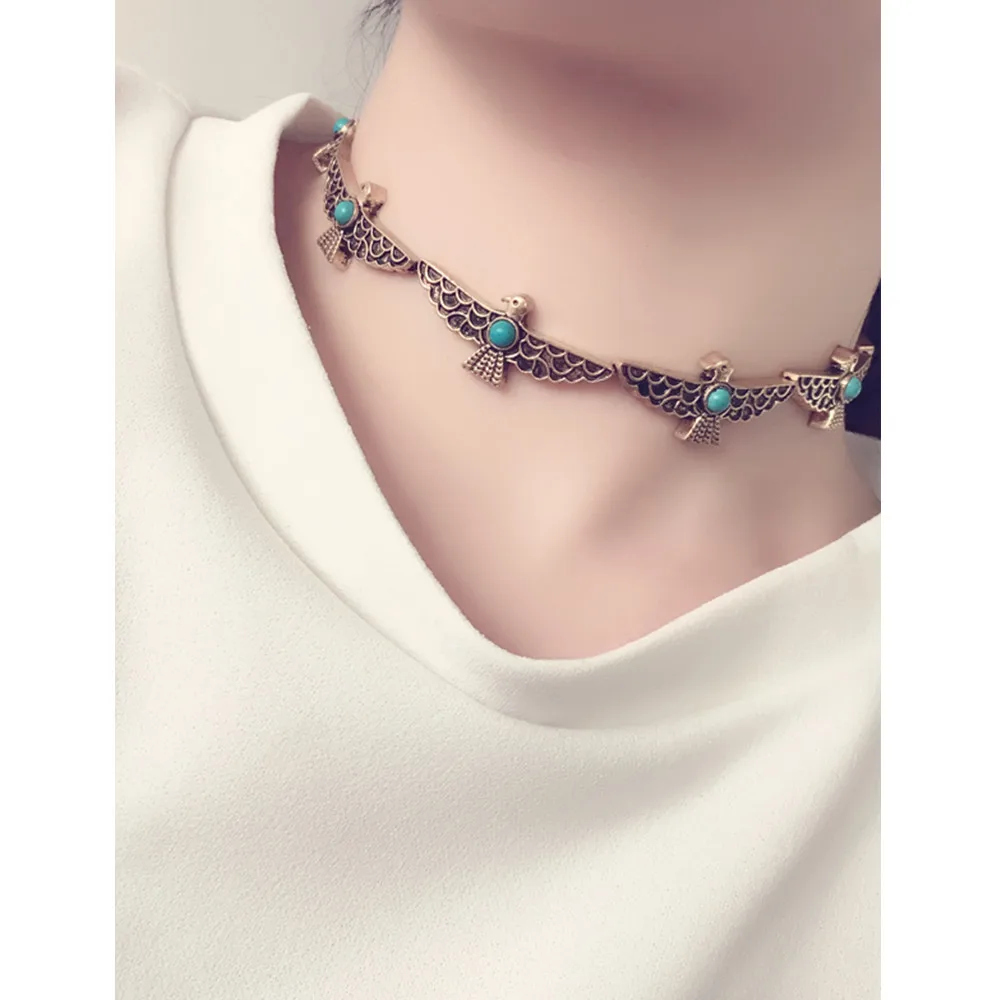 New Hot Collar Choker Silver Color Necklace Jewelry for Women Fashion Ethnic style Bohemian Beads Bird Neck Wholesale
New Hot Collar Choker Silver Color Necklace Jewelry for Women Fashion Ethnic style Bohemian Beads Bird Neck Wholesale