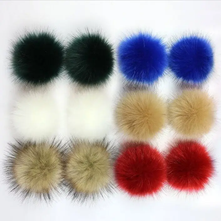 New 10cm 12cm 15cm Colorful Artificial Fur Pom pom Fluffy Faux Fur Ball Hairy Ball For Knitted Beanies Hat Cap Accessory 
New 10cm 12cm 15cm Colorful Artificial Fur Pom pom Fluffy Faux Fur Ball Hairy Ball For Knitted Beanies Hat Cap Accessory