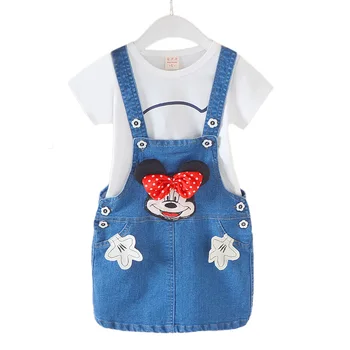 New spring children clothes girls dress casual cartoon denim overall dresses cartoon Baby clothing lovely cat embroidery kids1-4
New spring children clothes girls dress casual cartoon denim overall dresses cartoon Baby clothing lovely cat embroidery kids1-4