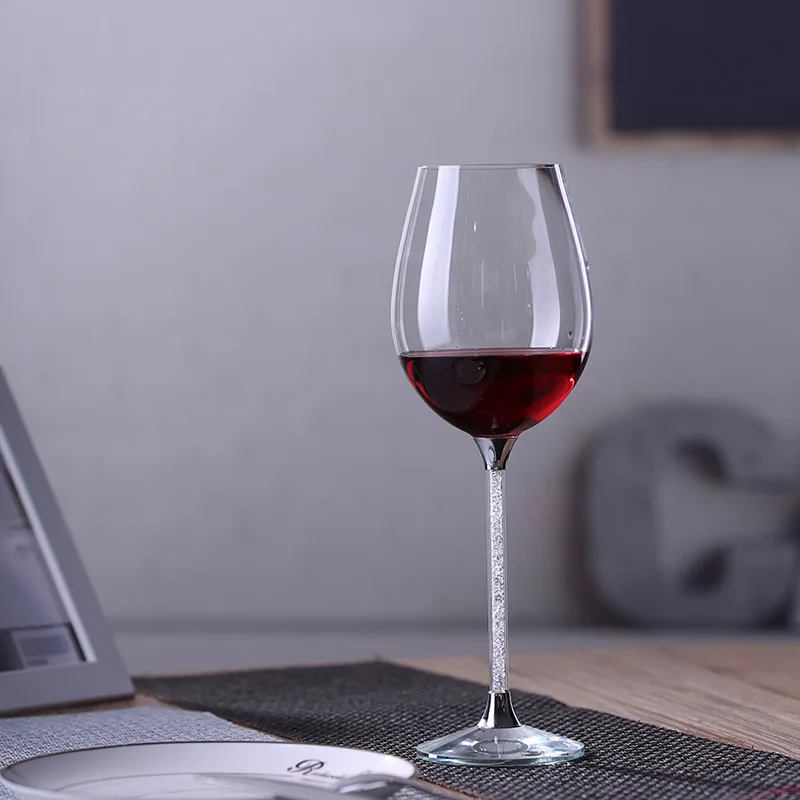 Фото European creative crystal base rhinestone goblet Swarovski elements Elegant cup red wine glass  Дом и | Другие стаканы (33022898729)
