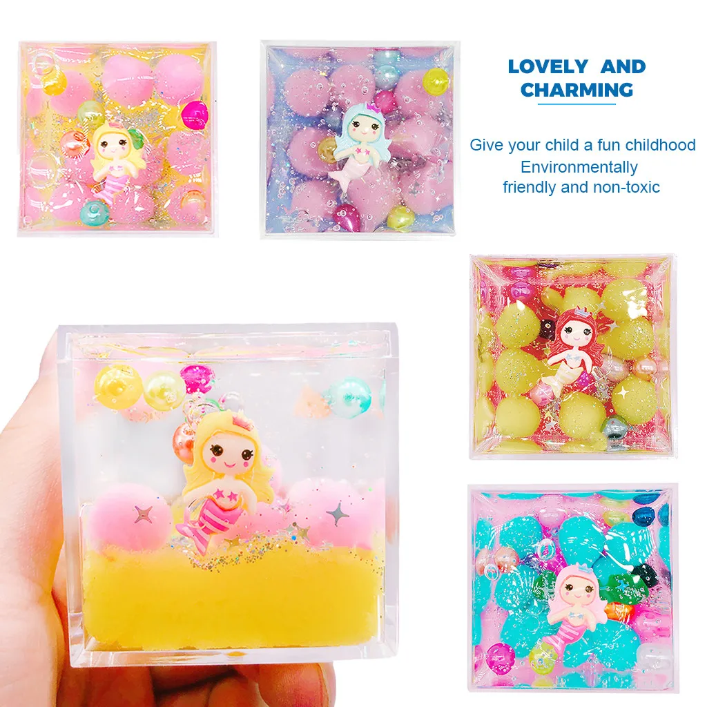 120ML DIY Clear Sea Mermaid Crystal Mud Fluffy Slime Glue Mixing Color Cloud Slime Supplies Magic Sand Antistress Putty Clay
120ML DIY Clear Sea Mermaid Crystal Mud Fluffy Slime Glue Mixing Color Cloud Slime Supplies Magic Sand Antistress Putty Clay