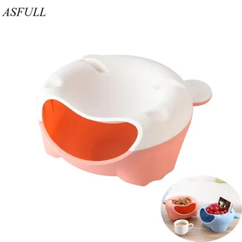 ASFULL Creative Mouth Big Lazy Bear Fruit Box Cartoon Plastic Double layer Snack Nuts Plate Living Room Candy Box for Phone
ASFULL Creative Mouth Big Lazy Bear Fruit Box Cartoon Plastic Double layer Snack Nuts Plate Living Room Candy Box for Phone