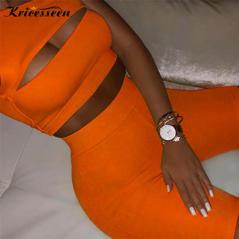 Kricesseen Sexy Neon 2 Piece Set Women Slash Neck Cut Out Crop Tops and Biker Shorts Suits Outfits Casual Tracksuit Matching Set
Kricesseen Sexy Neon 2 Piece Set Women Slash Neck Cut Out Crop Tops and Biker Shorts Suits Outfits Casual Tracksuit Matching Set