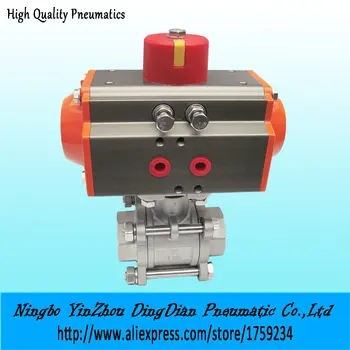 3/4 inch Stainless steel 304 3 - pieces type double acting pneumatic actuator ball valve model Q611F-16P
3/4 inch Stainless steel 304 3 - pieces type double acting pneumatic actuator ball valve model Q611F-16P
