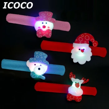 ICOCO Cartoon LED Light Clap Ring Fashionable Light Up Luminous Wristband Bracelets for Christmas Party Best Gift For Kid
ICOCO Cartoon LED Light Clap Ring Fashionable Light Up Luminous Wristband Bracelets for Christmas Party Best Gift For Kid