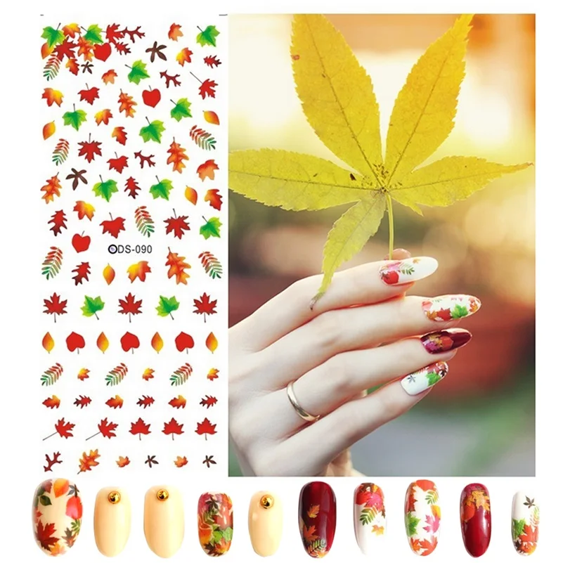 DS090 Nail Design Water Transfer Nails Art Sticker Sexy Colorful Maple Leaf Nail Wraps Sticker Tips Manicura nail supplies Decal
DS090 Nail Design Water Transfer Nails Art Sticker Sexy Colorful Maple Leaf Nail Wraps Sticker Tips Manicura nail supplies Decal