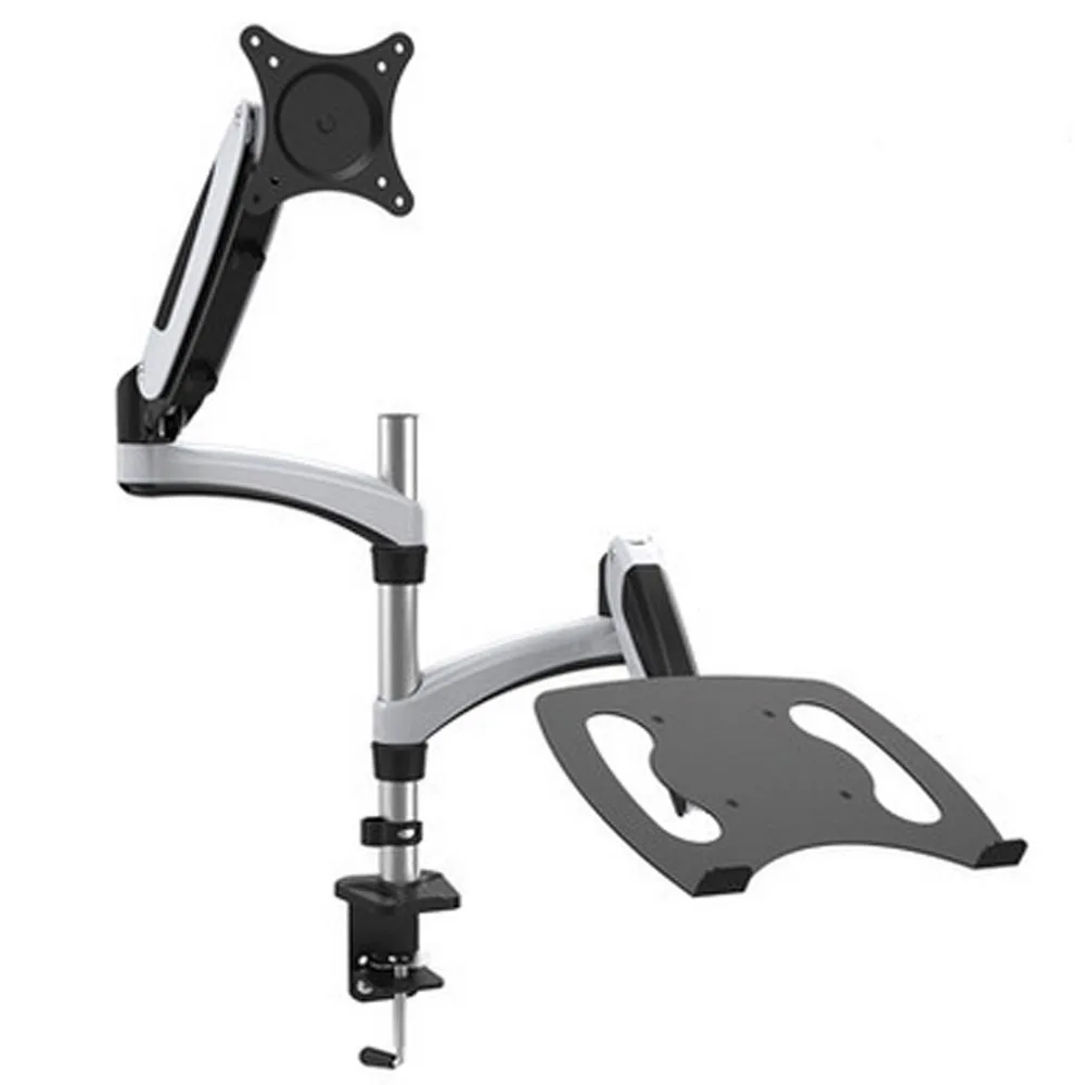 HONGHUA 15"- 27" Multimedia Desktop LCD Monitor Holder + Laptop Holder Stand Table Dual Monitor Mount Arm Bracket Stand Base
HONGHUA 15"- 27" Multimedia Desktop LCD Monitor Holder + Laptop Holder Stand Table Dual Monitor Mount Arm Bracket Stand Base