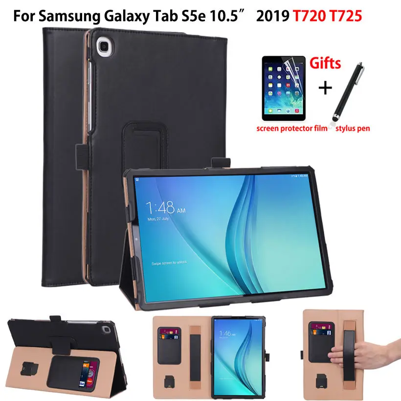 Роскошный чехол для Samsung galaxy tab S5e 10 5 2019 дюйма искусственная кожа планшета ручной