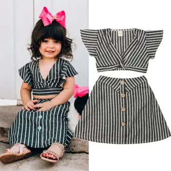 Emmababy Brand 2019 Summer New Hot Toddler Kids Baby Girls T-shirt Tops+Skirt Dress Summer Outfits Soft Comfortable Clothes
Emmababy Brand 2019 Summer New Hot Toddler Kids Baby Girls T-shirt Tops+Skirt Dress Summer Outfits Soft Comfortable Clothes