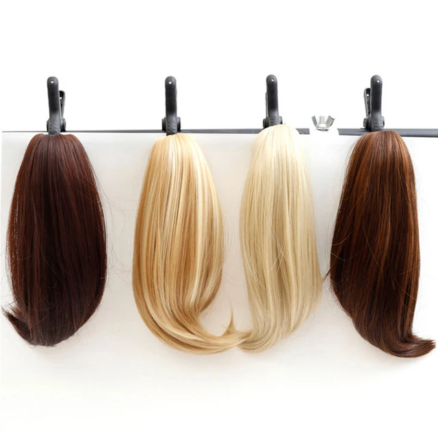 DIFEI Women Short straight Claw Ponytails Ombre Extensions Synthetic Clip-in Little Pony Tail Hairpiece Blonde Brown 14"
DIFEI Women Short straight Claw Ponytails Ombre Extensions Synthetic Clip-in Little Pony Tail Hairpiece Blonde Brown 14"