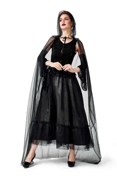 Fantasia Women`s Darkness Witch Vampire Cosplay Halloween Costume Female Black Dress Robe Outfit Fancy Dress For Lady Plus Size
Fantasia Women`s Darkness Witch Vampire Cosplay Halloween Costume Female Black Dress Robe Outfit Fancy Dress For Lady Plus Size