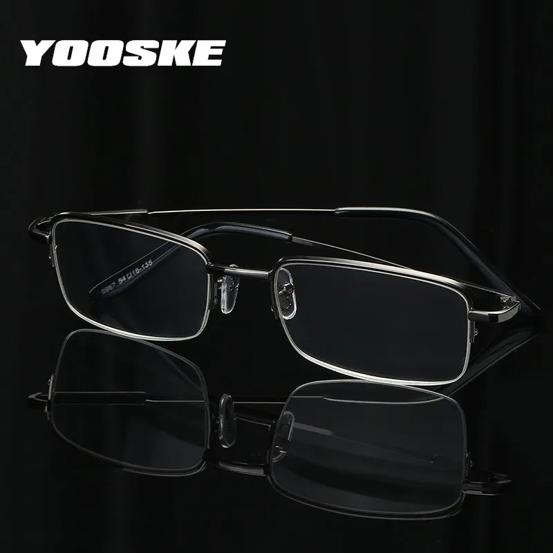 YOOSKE Reading Glasses Men Rimless Ultralight Presbyopic Eyeglasses Male Glasses Memory Metal Eyewear +1.0 +2.5 +3.0 +3.5 +4.0
YOOSKE Reading Glasses Men Rimless Ultralight Presbyopic Eyeglasses Male Glasses Memory Metal Eyewear +1.0 +2.5 +3.0 +3.5 +4.0