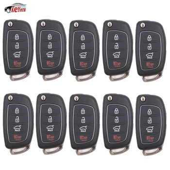 KEYECU 10 Pcs Replacement 4 Button Folding Flip Remote Car Key Shell Case Fob with Uncut Blank Blade for Hyundai IX45 Santa Fe
KEYECU 10 Pcs Replacement 4 Button Folding Flip Remote Car Key Shell Case Fob with Uncut Blank Blade for Hyundai IX45 Santa Fe