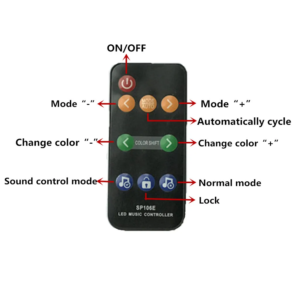 LED DC5V-12V Symphony IC Music controller SP106E/Colorful Music X2 For WS2812B WS2811 WS2813 SK6812 1903 Strip lights Bar KTV TV
LED DC5V-12V Symphony IC Music controller SP106E/Colorful Music X2 For WS2812B WS2811 WS2813 SK6812 1903 Strip lights Bar KTV TV
