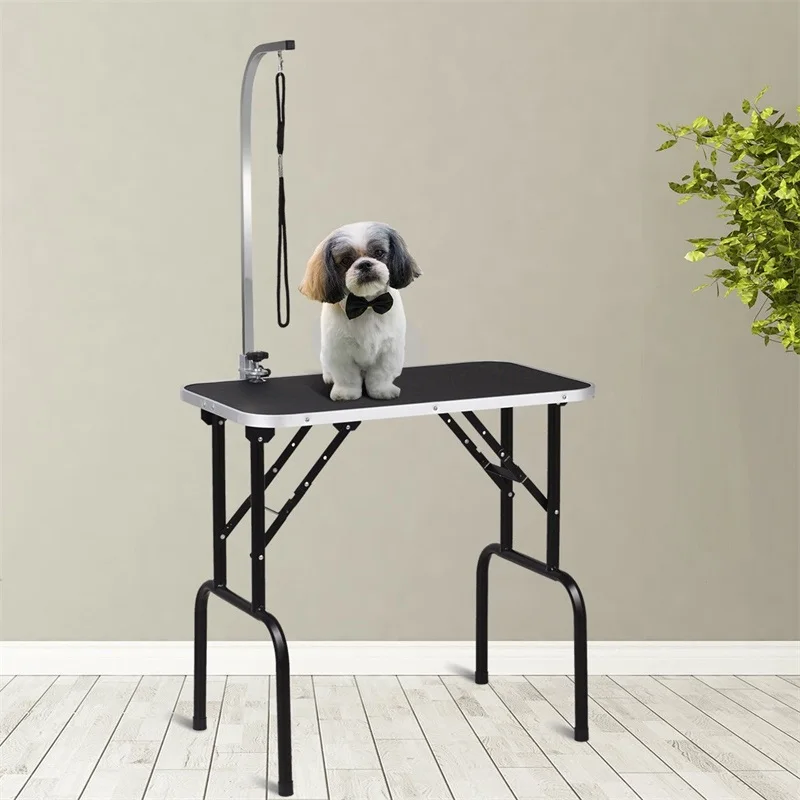 Black 32" Adjustable Folding Pet Dog Grooming Table with Arm & Noose Easy Cleaning Pet Supplies PS7112
Black 32" Adjustable Folding Pet Dog Grooming Table with Arm & Noose Easy Cleaning Pet Supplies PS7112