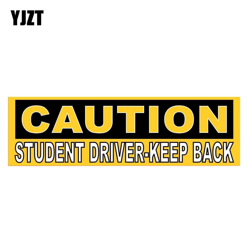 YJZT 14CM*4CM Warning Car Sticker Caution Student Driver Keep Back Decal PVC 12-1100
YJZT 14CM*4CM Warning Car Sticker Caution Student Driver Keep Back Decal PVC 12-1100