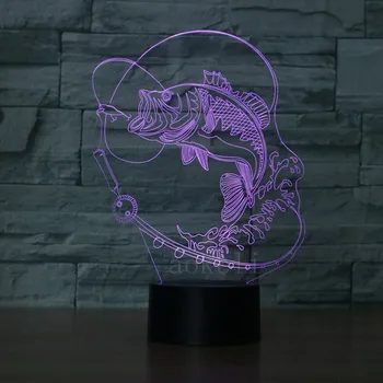New Fishing Shape Usb Light Colorful LED Visual Light Energy Saving 3D Atmosphere Decorative Light 
New Fishing Shape Usb Light Colorful LED Visual Light Energy Saving 3D Atmosphere Decorative Light