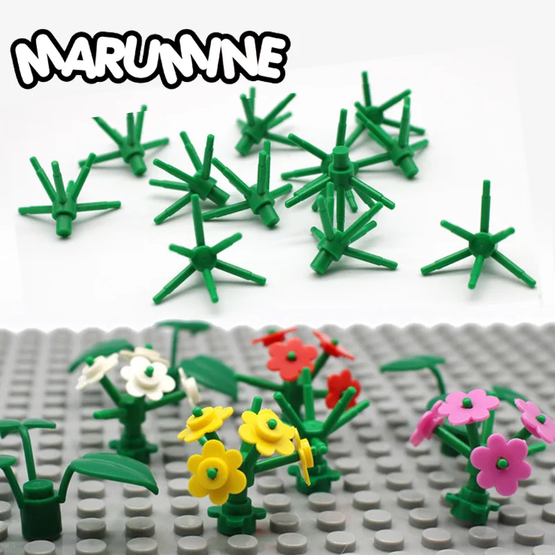 

Marumine Flower DIY Bricks Parts Toy 19119 300PCS/Lot MOC Building Blocks Classic Learning Toys for Children