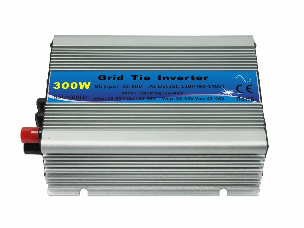 300W MPPT solar grid tie inverter 22-60V DC input,120/230V AC output,CE pure sine wave micro grid tie inverter
300W MPPT solar grid tie inverter 22-60V DC input,120/230V AC output,CE pure sine wave micro grid tie inverter