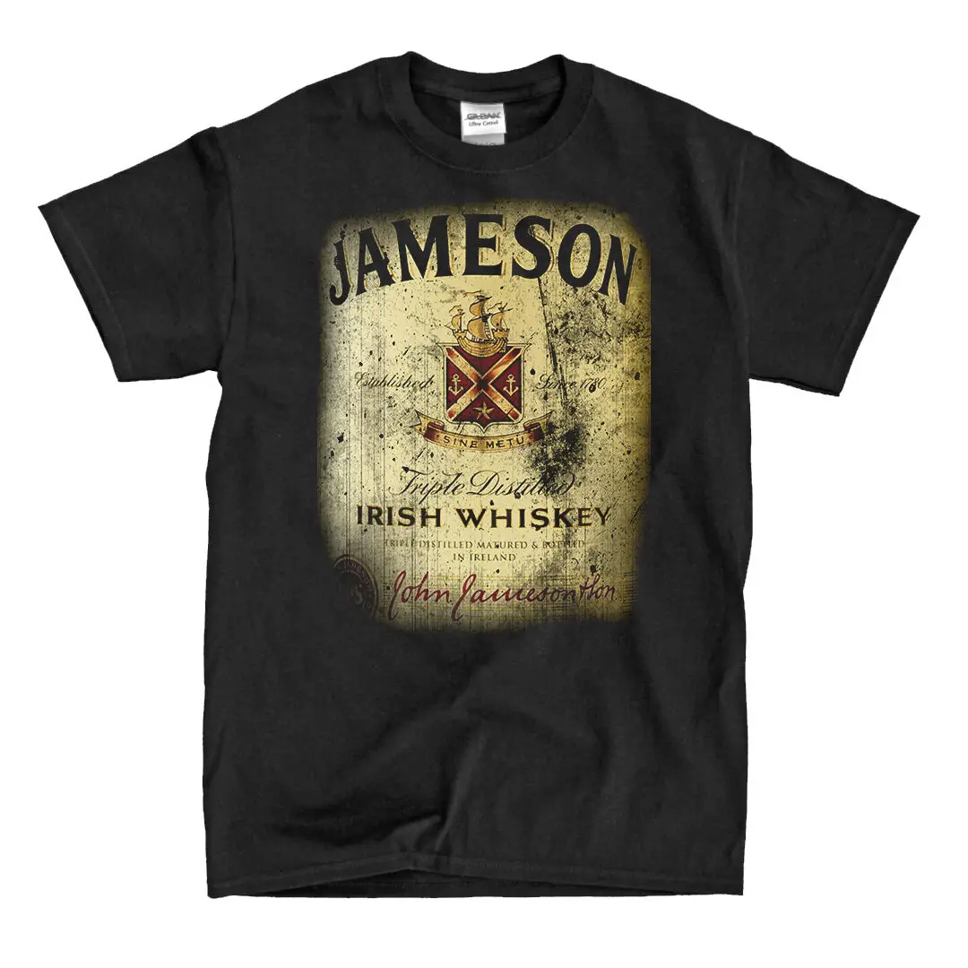 Vintage Jameson Whiskey Label Black T-Shirt - Ships Fast! High Quality!
Vintage Jameson Whiskey Label Black T-Shirt - Ships Fast! High Quality!