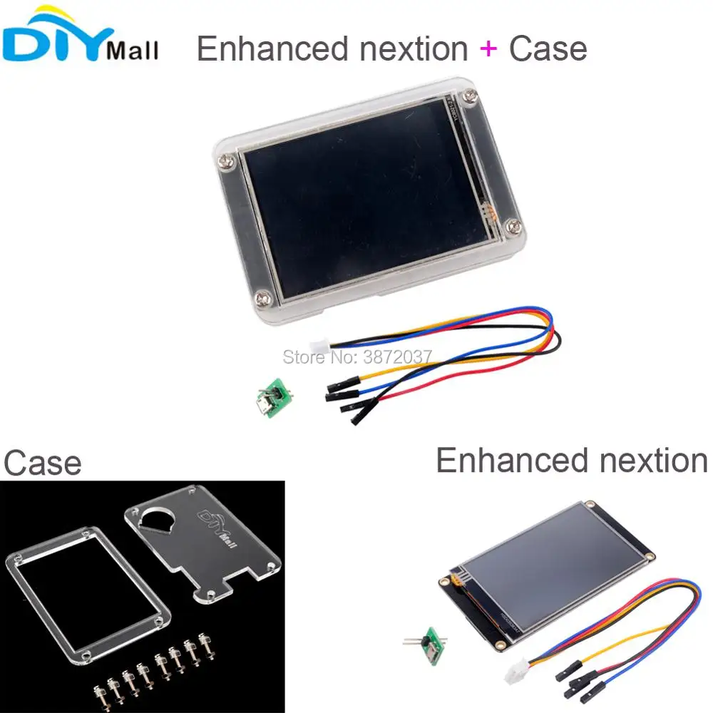 Enhanced Nextion HMI Touch LCD HMI Display 2.4" 2.8" 3.2" 3.5" 4.3" 5.0" 7.0inch + Acrylic Plastic Transparent Clear Black Case
Enhanced Nextion HMI Touch LCD HMI Display 2.4" 2.8" 3.2" 3.5" 4.3" 5.0" 7.0inch + Acrylic Plastic Transparent Clear Black Case