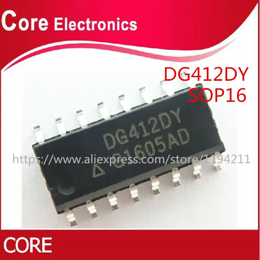 30pcs DG412DY DG412D DG412 SOP16 IC new | Электронные компоненты и принадлежности