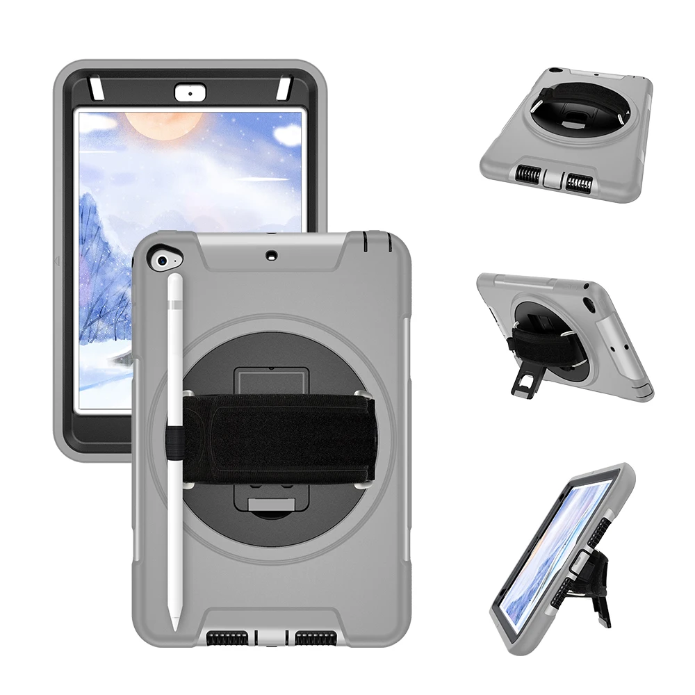 For iPad Mini 4 5 Case with Pencil Holder TPU Back Cover 360 Rotation Hand Strap Stand 8 inch Tablet 2019 Protector Shell FTL02
For iPad Mini 4 5 Case with Pencil Holder TPU Back Cover 360 Rotation Hand Strap Stand 8 inch Tablet 2019 Protector Shell FTL02
